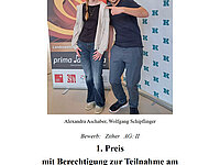 Alexandra Aschaber mit Lehrer Wolfgang Schipflinger