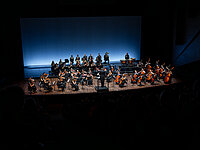Orchester auf der Bühne