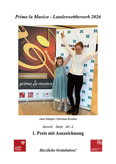 Anna Klingler mit Lehrerin Christiane Kracher