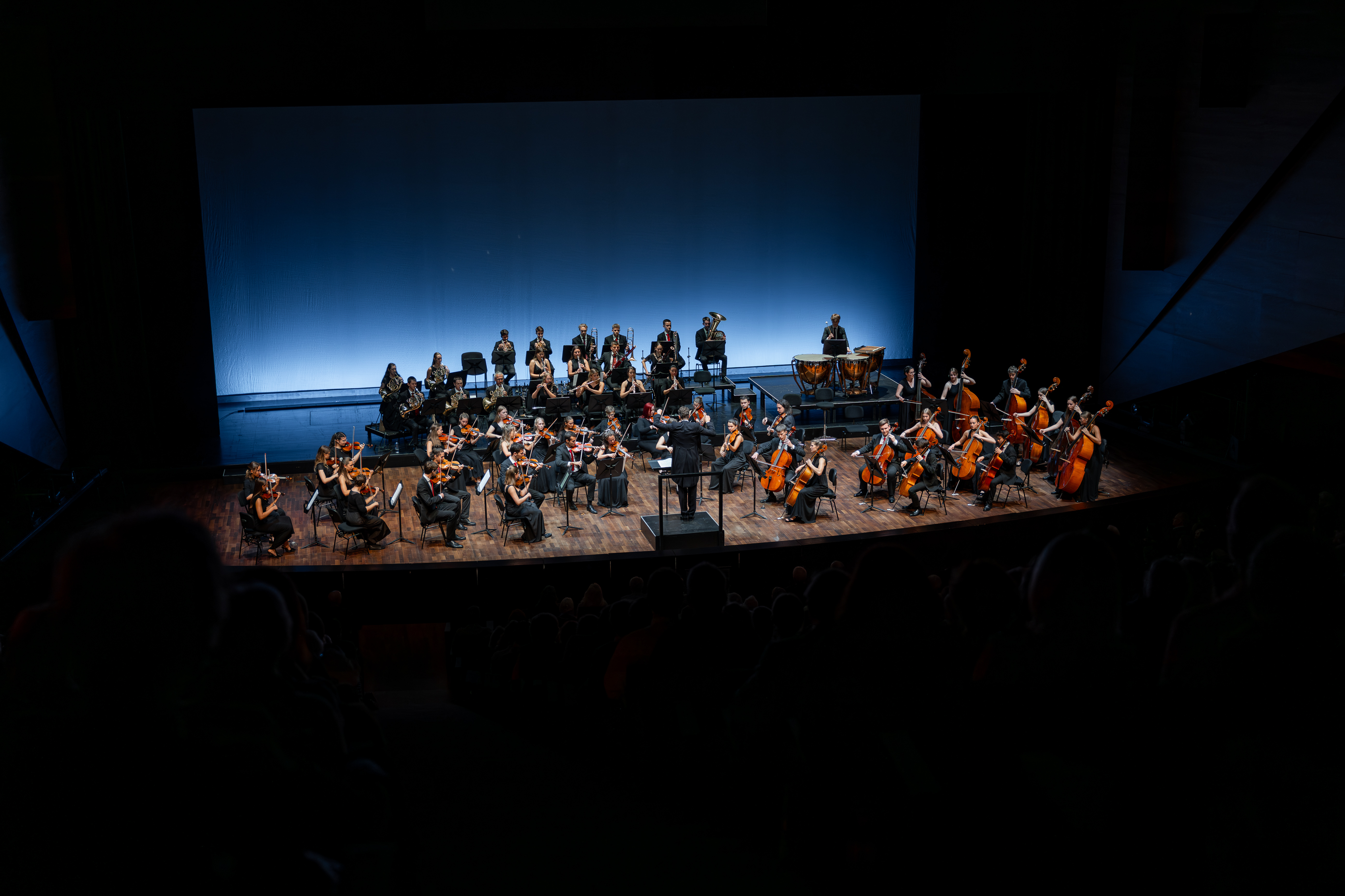 Orchester auf der Bühne